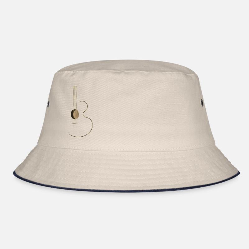 Acoustic Guitar Logo Bucket Hat