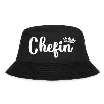 Chefin - Bucket Hat - Schwarz - Vorne - Lela (165cm)