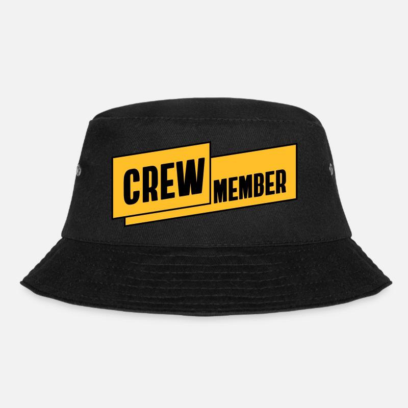 CREW Member Team Bride Staff JGA Group Team - Bucket Hat - black