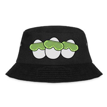 Funky Egg Crew - Bucket Hat - Schwarz - Vorne - Lela (165cm)