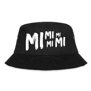 Mimimi weiss - Bucket Hat - Schwarz - Vorne - Lela (165cm)