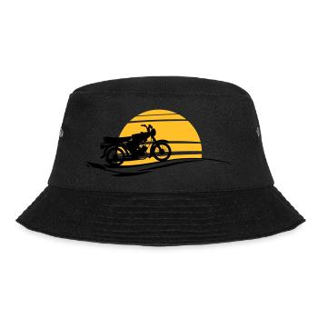 Fahrzeug - Simson Sonne - Bucket Hat - Schwarz - Vorne - Lela (165cm)