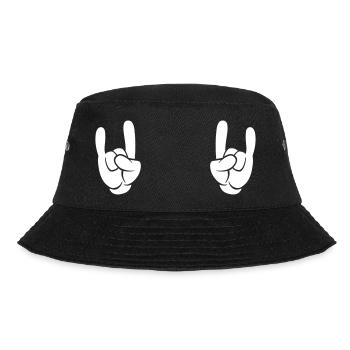 rocking hands metal - Bucket Hat - Schwarz - Vorne - Lela (165cm)