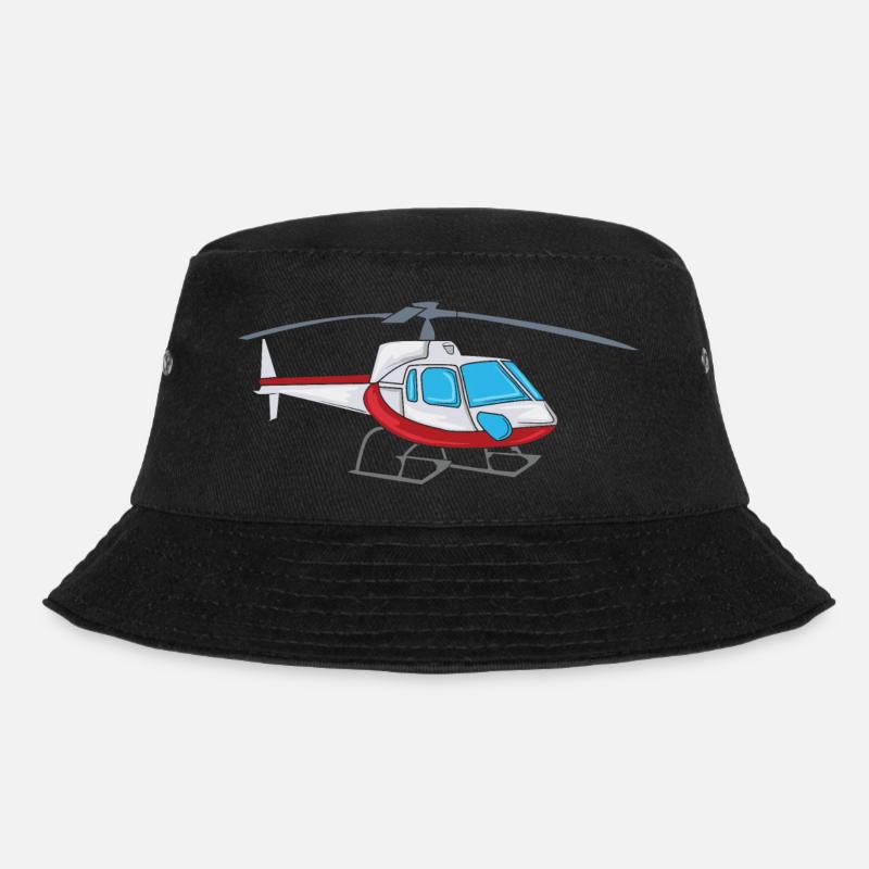 Helikopter Hubschrauber - Bucket Hat - Schwarz