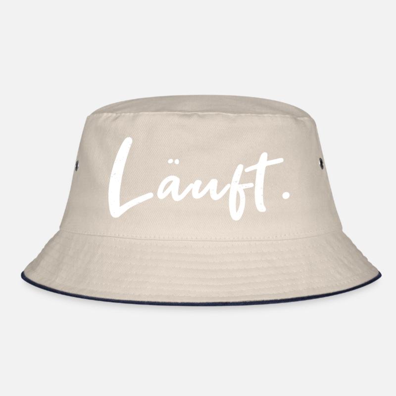 Läuft. – Handlettering Statement Bucket Hat