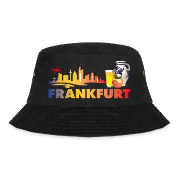 Frankfurt - Bucket Hat - Schwarz - Vorne - Lela (165cm)