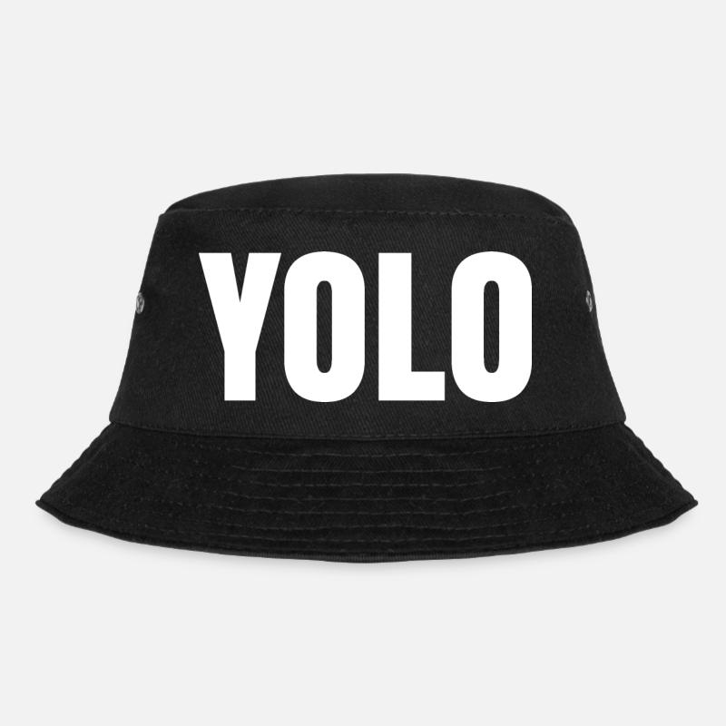 YOLO - Bucket Hat - black