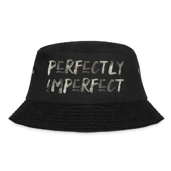 perfect imperfect English saying Perfect - Bucket Hat - black - Front - Lela (165cm)