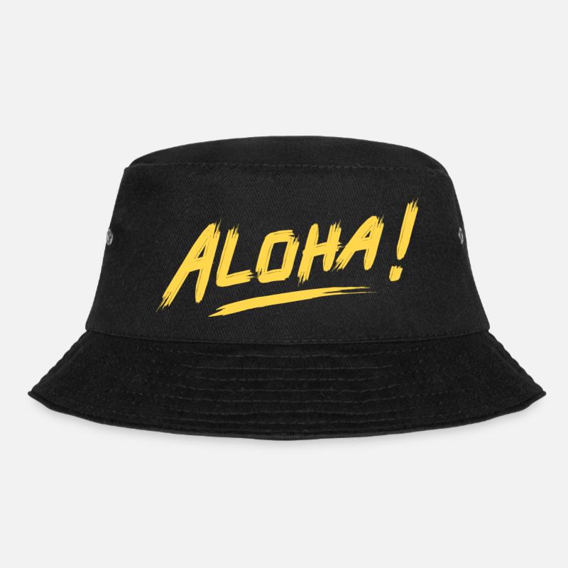 ALOHA! - Bucket Hat - Schwarz