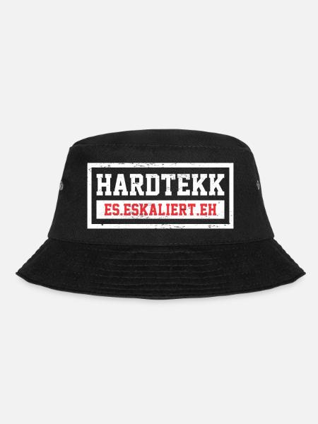 Hardtekk Rave Konzert Party Geburtstag Geschenk - Bucket Hat - Schwarz