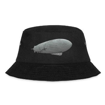 Luftschiff, Zeppelin - Bucket Hat - Schwarz - Vorne - Lela (165cm)