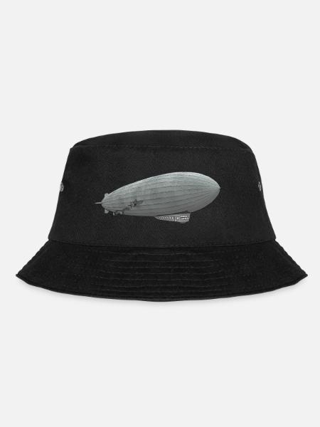 Luftschiff, Zeppelin - Bucket Hat - Schwarz