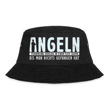 Angler Angel Geschenk Für Angler - Bucket Hat - Schwarz - Vorne - Lela (165cm)