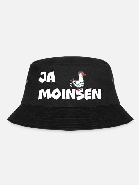 Ja Moinsen - Möwe - Bucket Hat - Schwarz