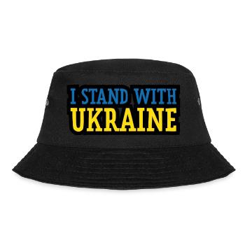 I Stand with Ukraine ! Make Love not War - Bucket Hat - black - Front - Lela (165cm)