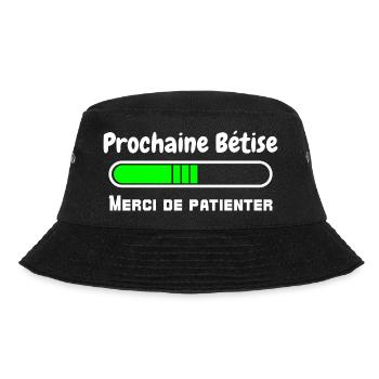 prochaine bêtise - merci de patienter - chargement - Bob - noir - Devant - Lela (165cm)