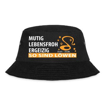 Sternzeichen Löwe - Eigenschaften - Bucket Hat - Schwarz - Vorne - Lela (165cm)