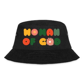 Woman of God Sonnenblume - Bucket Hat - Schwarz - Vorne - Lela (165cm)
