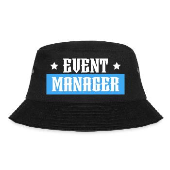 Event Manager blue tshirt schwarz - Bucket Hat - Schwarz - Vorne - Lela (165cm)