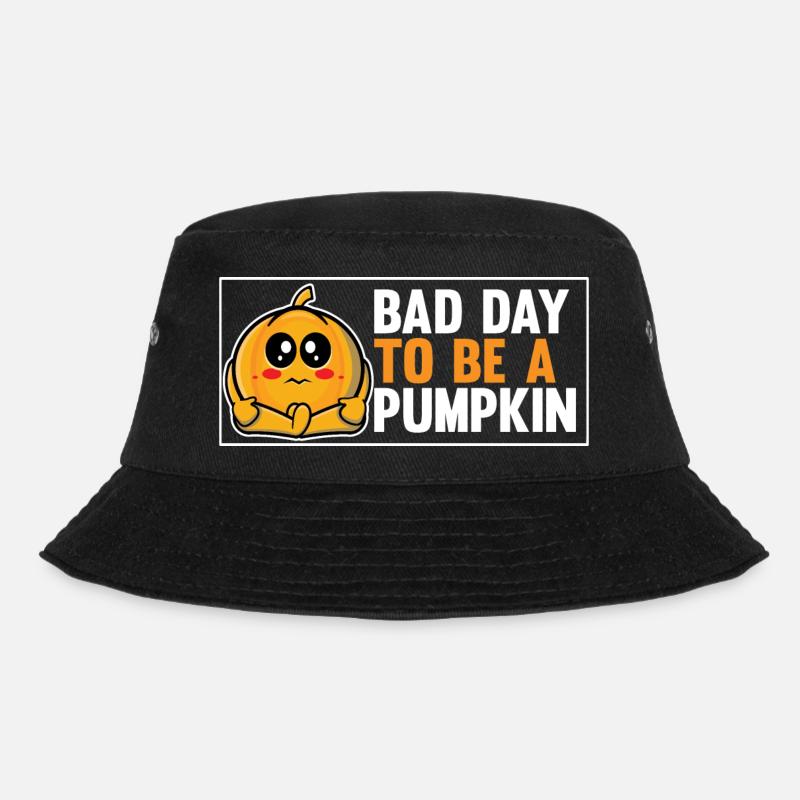 Bad Day to be a pumpkin - Bucket Hat - black