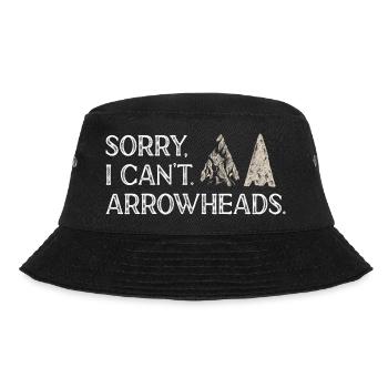 Arrowhead Hunting Pfeilspitzen Sammler - Bucket Hat - Schwarz - Vorne - Lela (165cm)