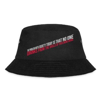 drinks from enemies skulls - Bucket Hat - black - Front - Lela (165cm)