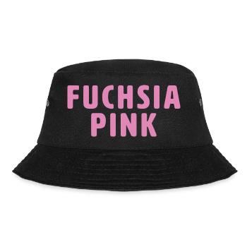 Fuchsia Pink - Bucket Hat - Schwarz - Vorne - Lela (165cm)