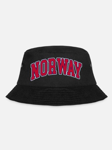 Norwegen Norway - Bucket Hat - Schwarz