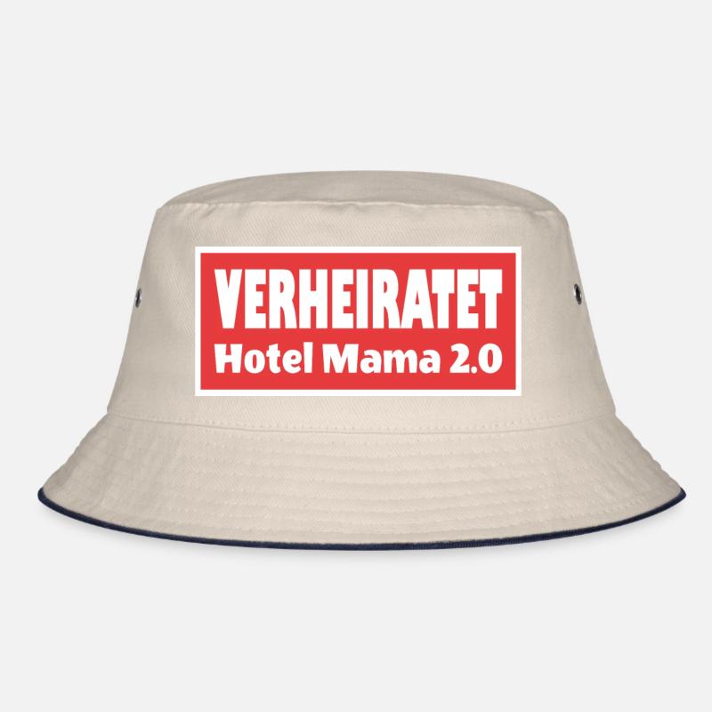 Verheiratet Hotel Mama 2.0 Faule Ehemänner Spruch Bucket Hat