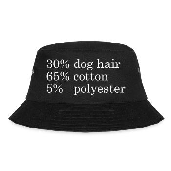 30% Dog Hair, 65% Cotton, 5% Ployester - Bucket Hat - black - Front - Lela (165cm)