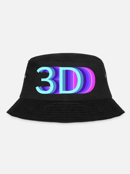 3DDD - Bucket Hat - Schwarz