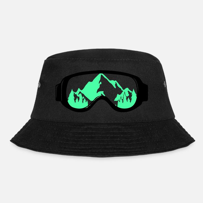 Skibrille - Bucket Hat - Schwarz