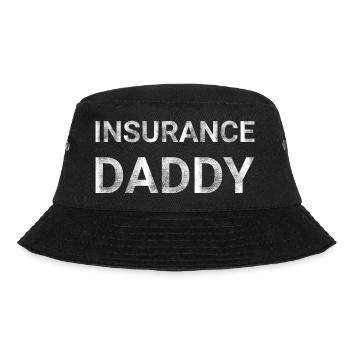 Insurance Daddy - Insurance Agent - Bucket Hat - black - Front - Lela (165cm)
