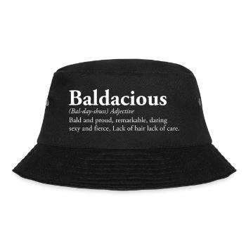 Glatzköpfig - Bucket Hat - Schwarz - Vorne - Lela (165cm)