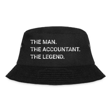 The Man The Accountant The Legend - Bucket Hat - black - Front - Lela (165cm)