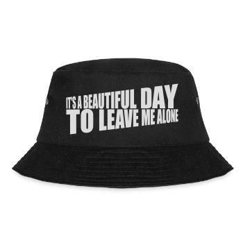 leave me alone day - Bucket Hat - Schwarz - Vorne - Lela (165cm)