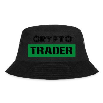 Bitcoin Trading Crypto Aktien - Bucket Hat - Schwarz - Vorne - Lela (165cm)