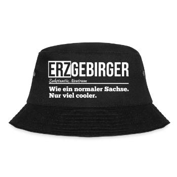 Erzgebirger sachse cool - Bucket Hat - Schwarz - Vorne - Lela (165cm)