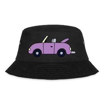 Purple convertible - Bucket Hat - black - Front - Lela (165cm)