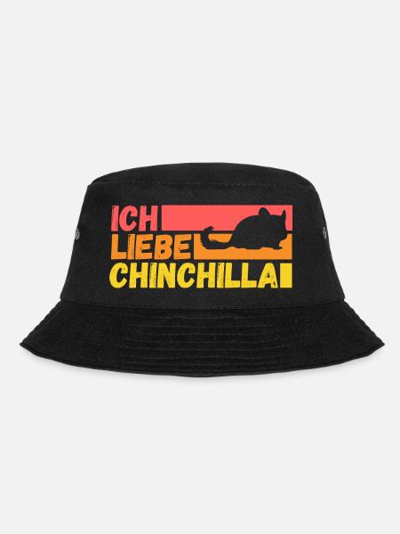 Ich Liebe Chinchilla - Bucket Hat - Schwarz