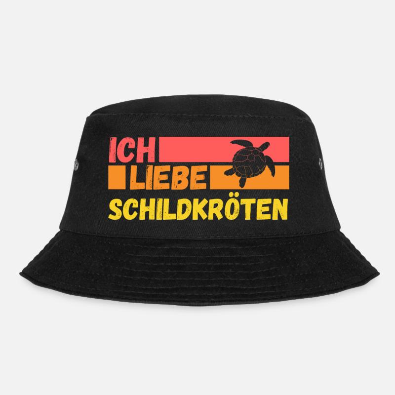 Schildkröte Schildkröten - Bucket Hat - Schwarz