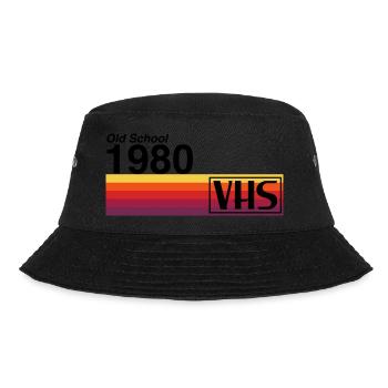 Alte Schule 1980 - VHS - Bucket Hat - Schwarz - Vorne - Lela (165cm)