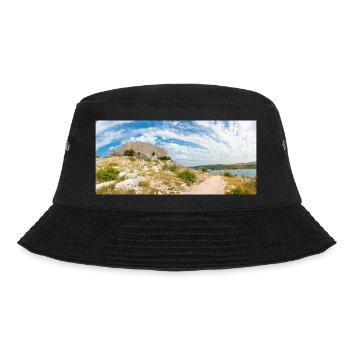 The Wall of Oštrica (Bedem Grebastica) Croatia - Bucket Hat - black - Front - Lela (165cm)