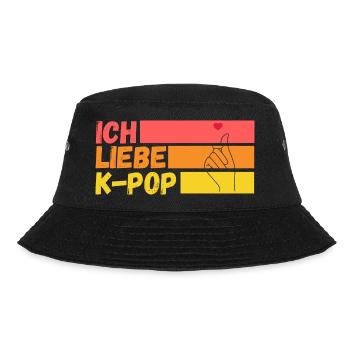Korea Musik Kpop - Bucket Hat - Schwarz - Vorne - Lela (165cm)