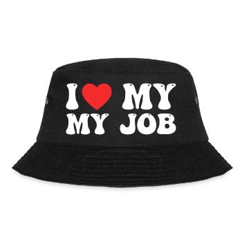 Ich liebe meinen Job - Bucket Hat - Schwarz - Vorne - Lela (165cm)