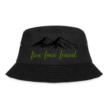 Live Love Travel Mountains - Bucket Hat - black - Front - Lela (165cm)