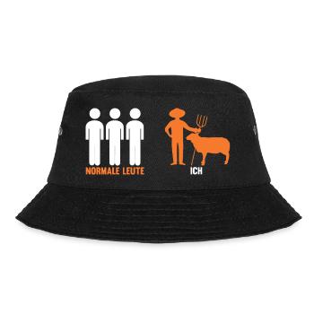 Schaf Schäfer Schäferei Bauer Landwirt Bauernhof S - Bucket Hat - Schwarz - Vorne - Lela (165cm)