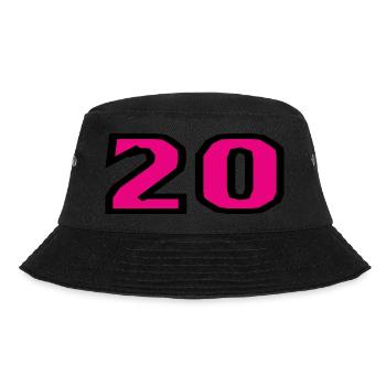 20. 20 YEARS. 20th ANNIVERSARY. 20TH ANNIVERSARY. - Bucket Hat - black - Front - Lela (165cm)