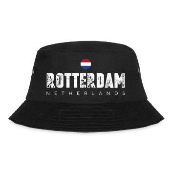 Rotterdam Bold City Emblem - Bucket Hat - black - Front - Lela (165cm)
