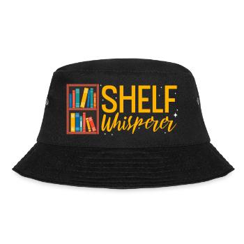 Shelf whisperer Librarian - Bucket Hat - Schwarz - Vorne - Lela (165cm)